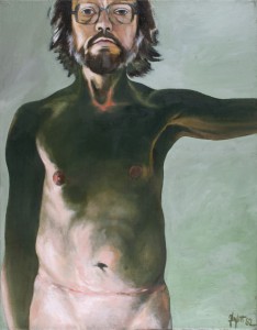 Autoportret II (Rewizja), 1982, olej, płótno, 70x50 cm, wł. MNK